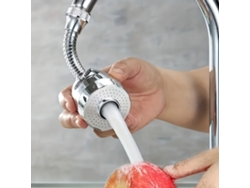 Cabezal Rociador Multifuncional Giratorio De 360 Grados Para Grifos De Cocina, Fabricado En Acero Inoxidable Reforzado De Alta Presión.