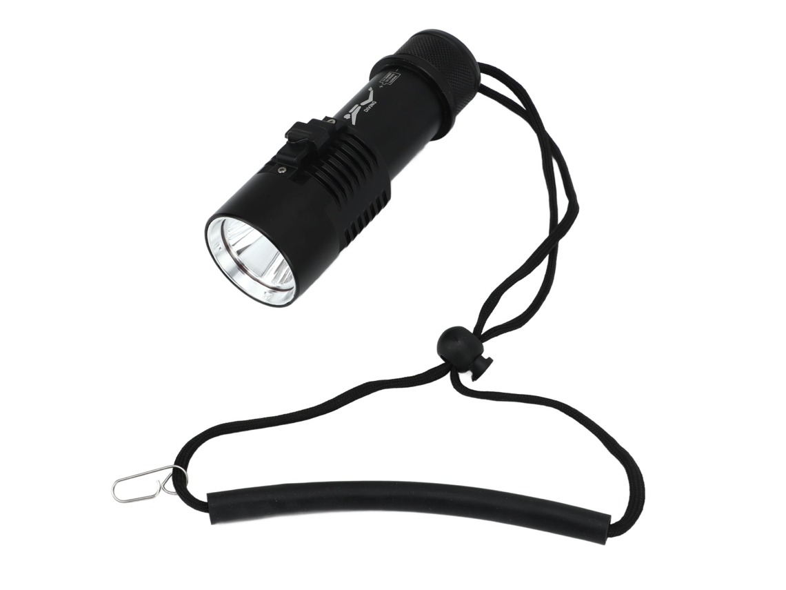 Linterna Subacuática Ipx8 De 1500 Lúmenes, Luz Blanca Amarillenta Superbrillante Para Buceo, Acampada Y Exploración.