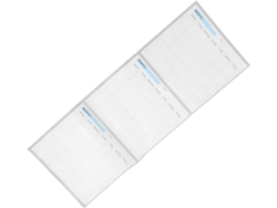 Calendario De Pared Grande En Blanco Para Pizarra Blanca, Planificador Mensual Sin Fecha.