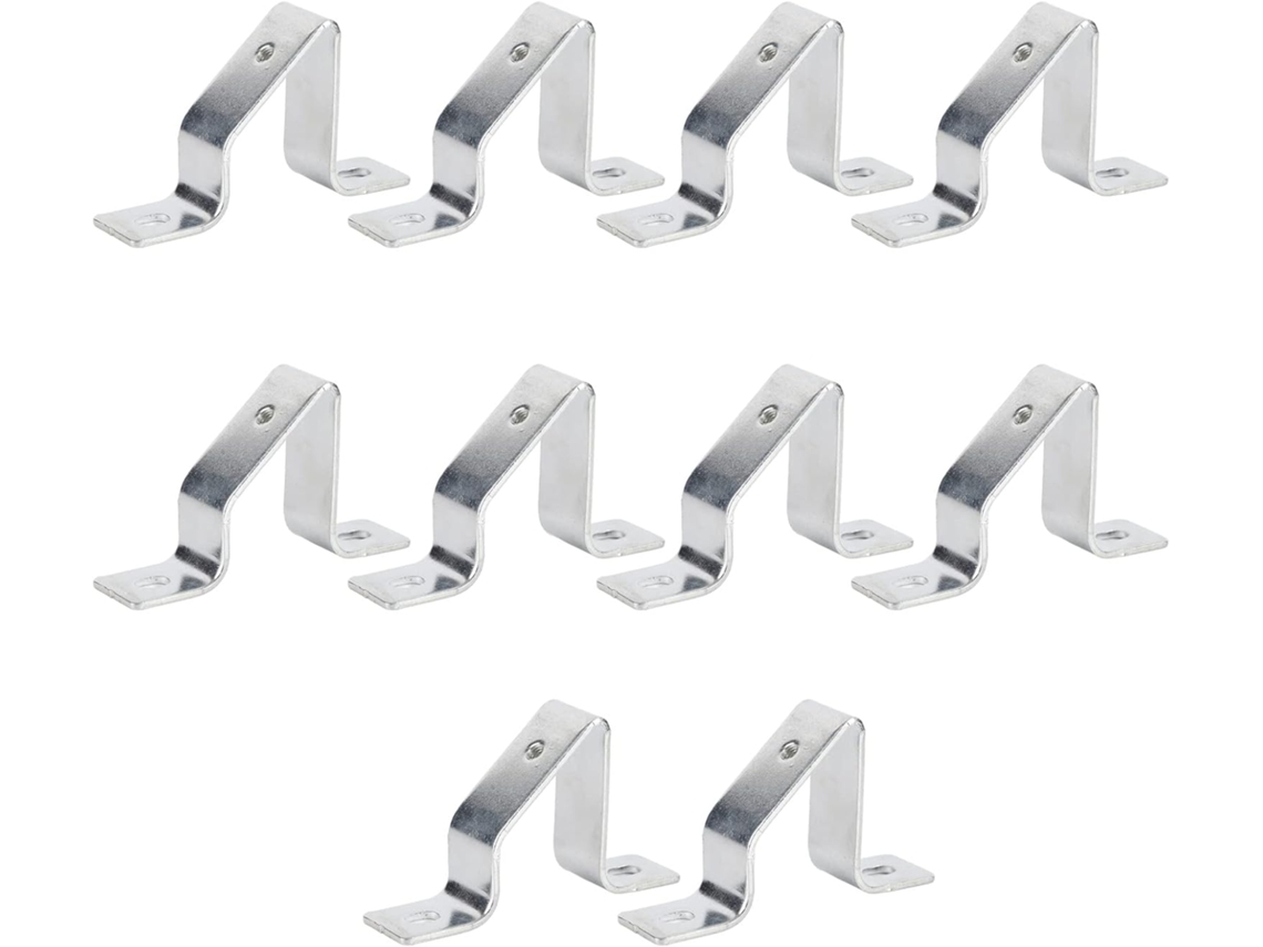 10pcs Steel Rail Mounting U Bracket Conector En Forma De Con Orificio M5 Soporte Inclinado Para Cajas Eléctricas Y