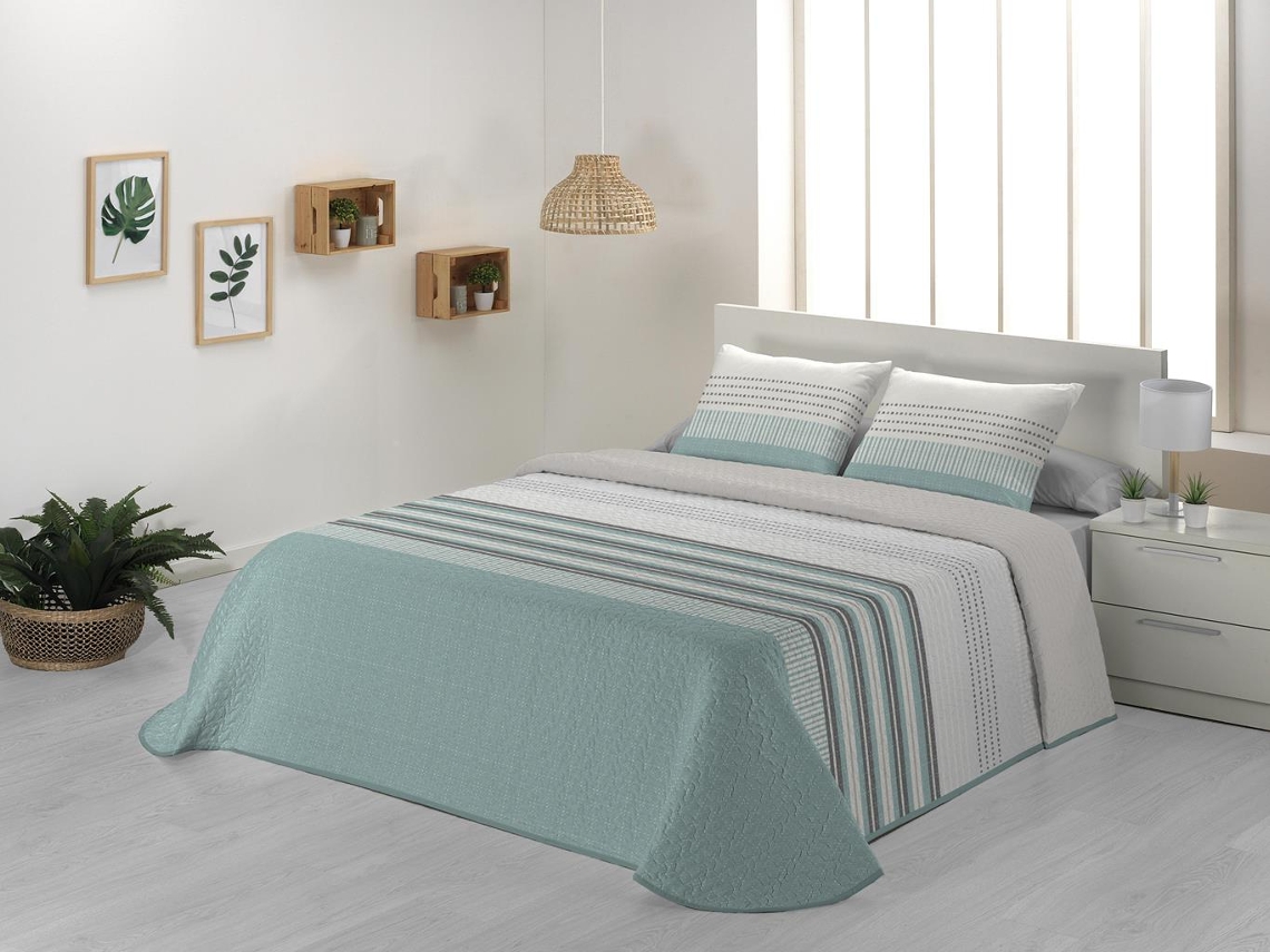 Colcha JVR Niza (Poliéster - Azul - 270 cm)