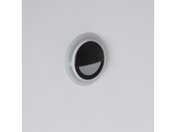 Baliza Led 3w Empotrable Aluminio Pared Circular Negro Occulare 2700k Branco Quente