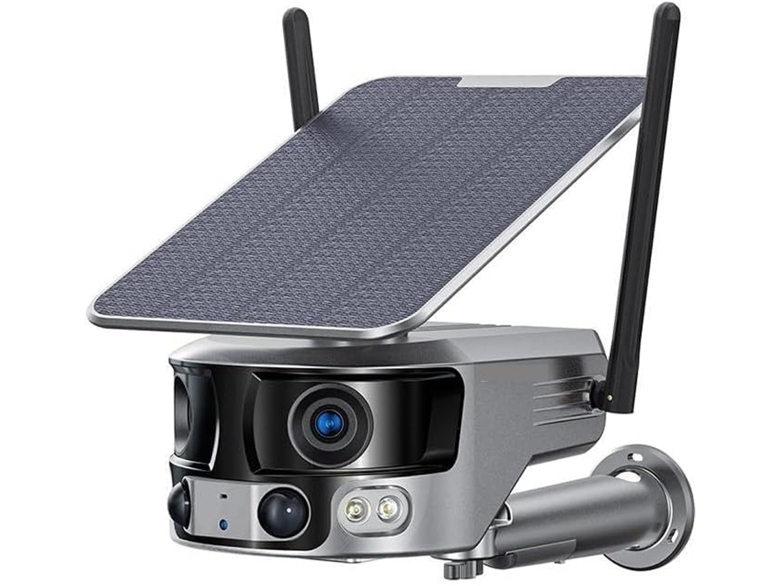 Cámara De Seguridad Solar Para Exteriores 4g 4k 8mp, Doble Lente.