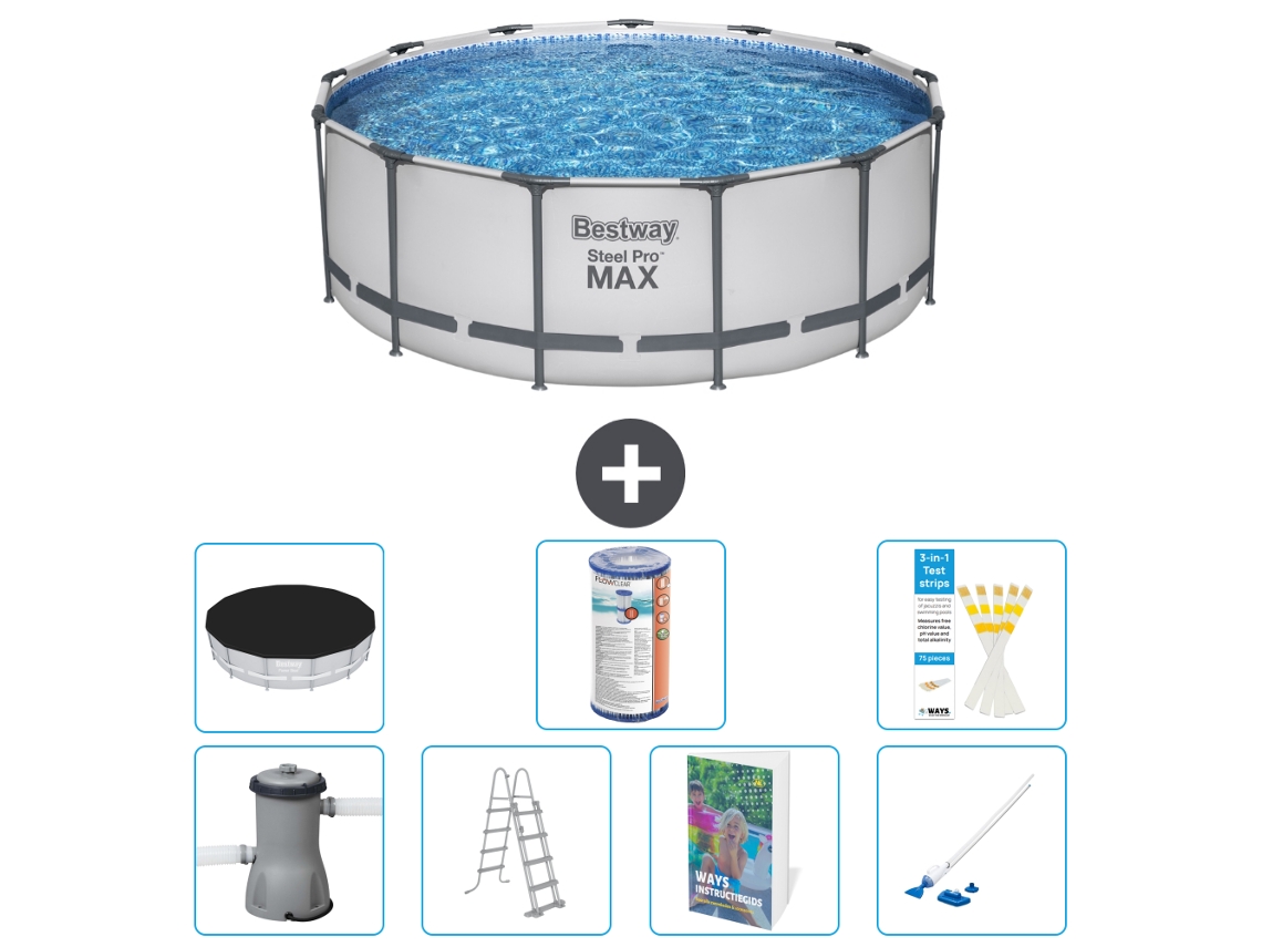 Bestway Piscina Bestway Steel Pro Max Redonda - 427x84 Cm - 8-peças S549