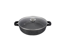 Cacerola Baja Aluminio Fundido Piedra Black Supreme 40cm