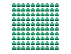 100 Abrazaderas Para Invernadero Para Películas, Mallas De Cobertura, Arcos Y Tubos, 14 Mm, Plástico Resistente.