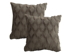 Juego De 2 Fundas De Almohada De Felpa Suave, 20 X 20 Pulgadas