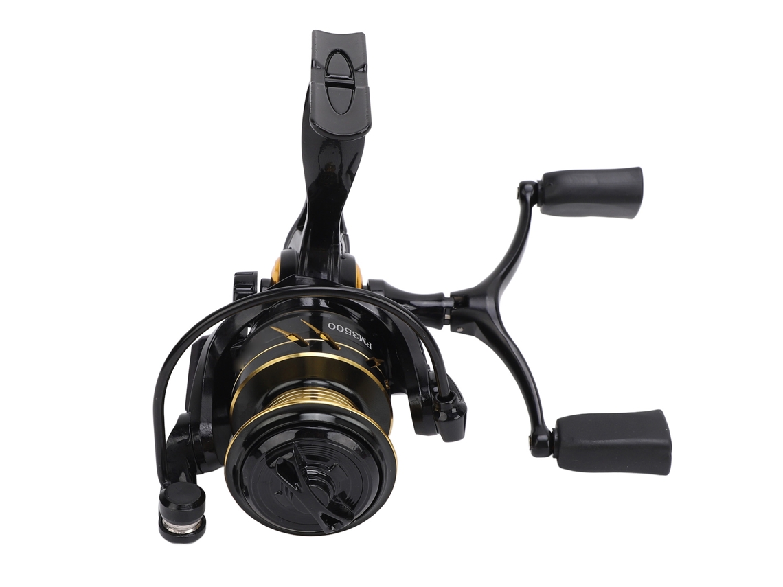 Molinete De Pesca De Metal Con Brazo Doble Potente Molinete Giratorio Para Río Lago Fm3500