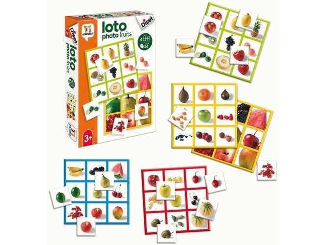 Juegos Educativos DISET Loto Photo Frutas