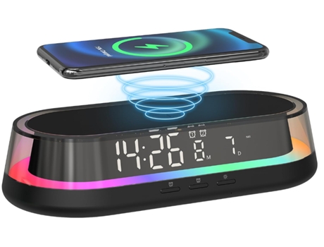 Bloque de cargador inalámbrico Cable de carga rápida USB C a USB C 3 pies BISBISOUS A60 Iphone Samsung Galaxy Watch Airpods Negro