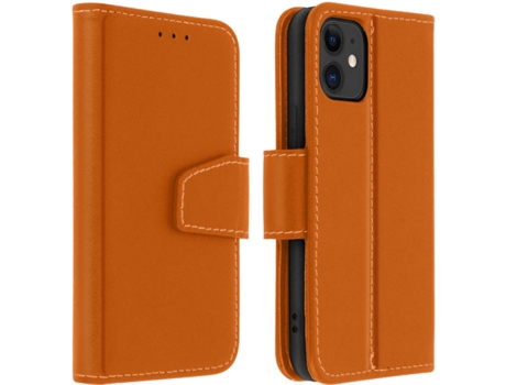 Funda iPhone 11 AVIZAR Tarjetero Marrón