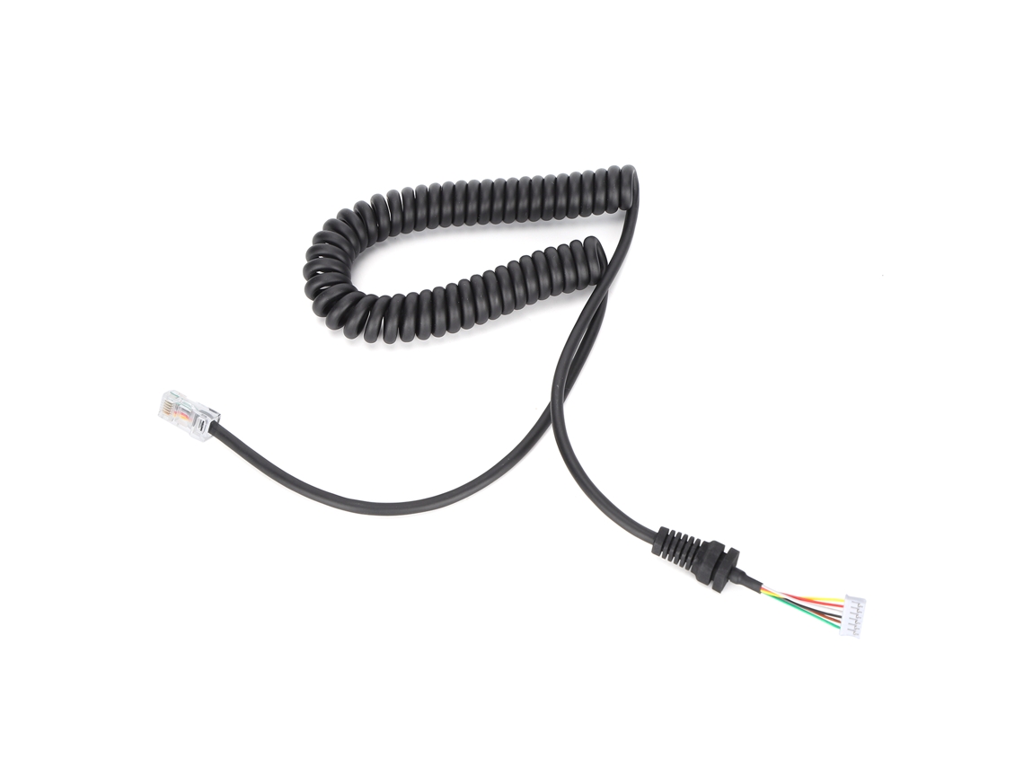 Cable de micrófono de mano (reemplazo compacto para Yaesu MH-48A6J)