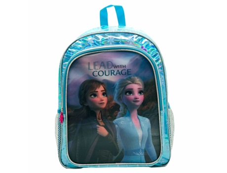 Mochila Escolar Frozen Vision Bag Acabado en brillo 5D Iridiscente (33 x 42 x 14 cm)