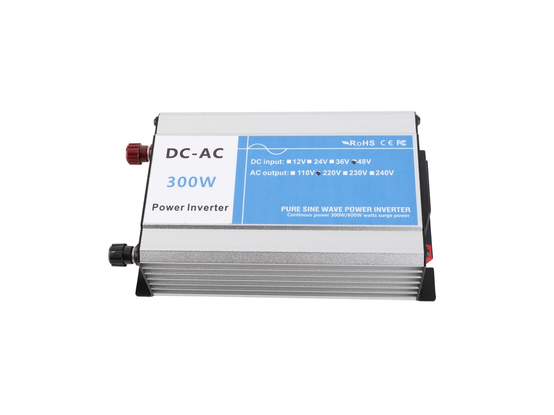 2026dz-inversor De Potência De Onda Senoidal Pura 300w Pico 600w Para Carro Rv Caminhão Barco Sistema Solar Com Porta Usb 5v 2.1a Ac220v Para Dc 48v
