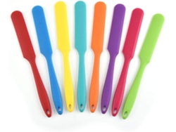 Espátula de silicona Culinary Artisan, diseño ergonómico, resistente al calor, antiadherente, flexible, agarre cómodo, fácil de limpiar, apta para lavavajillas.