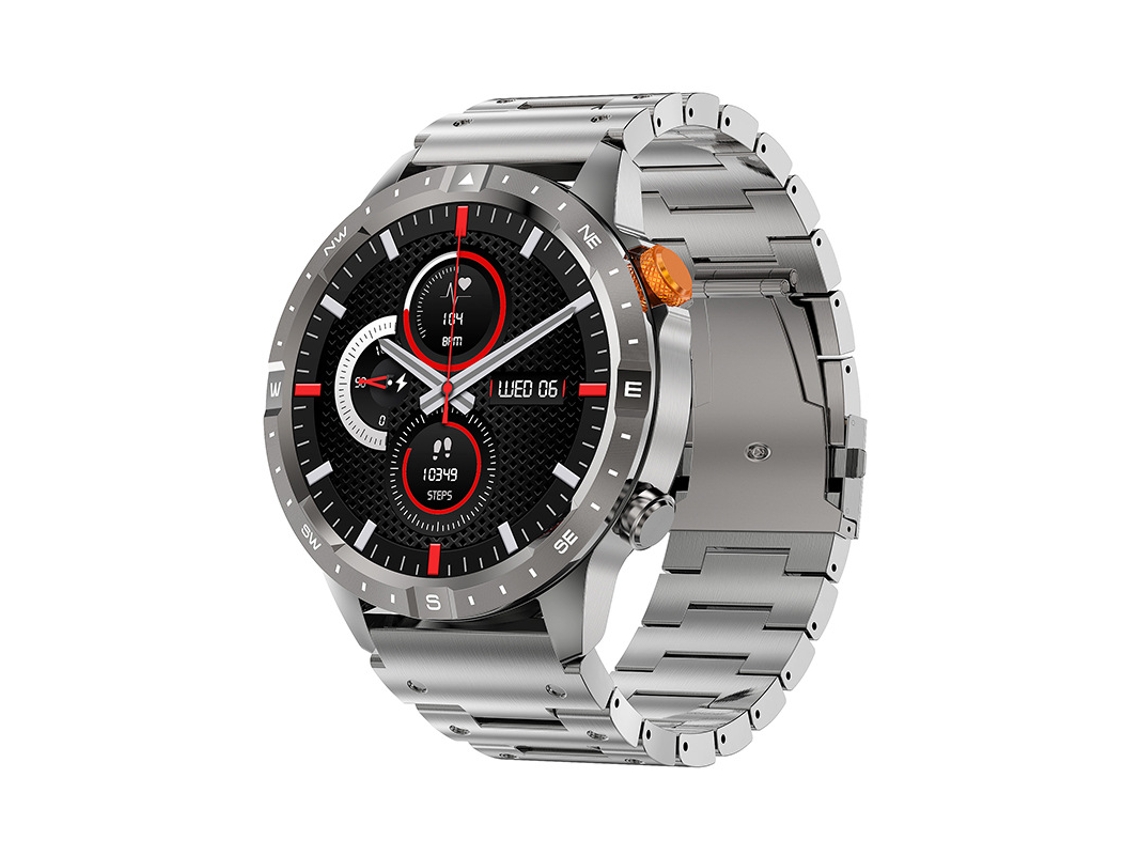 Smartwatch Yizhood Ak57 1.43 Inch Llamada Bluetooth Ip67 Impermeable Monitorización De Salud 100 Modos Deportivos 400mah (android E Ios - Plata)