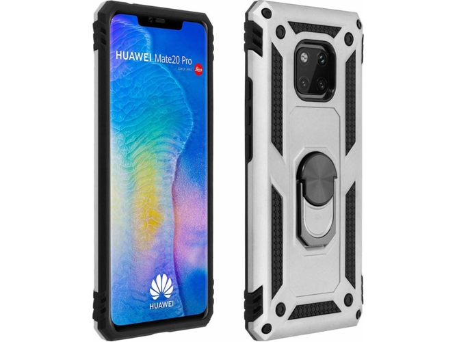 Carcasa Huawei Mate 20 Pro AVIZAR Anillo Plateado