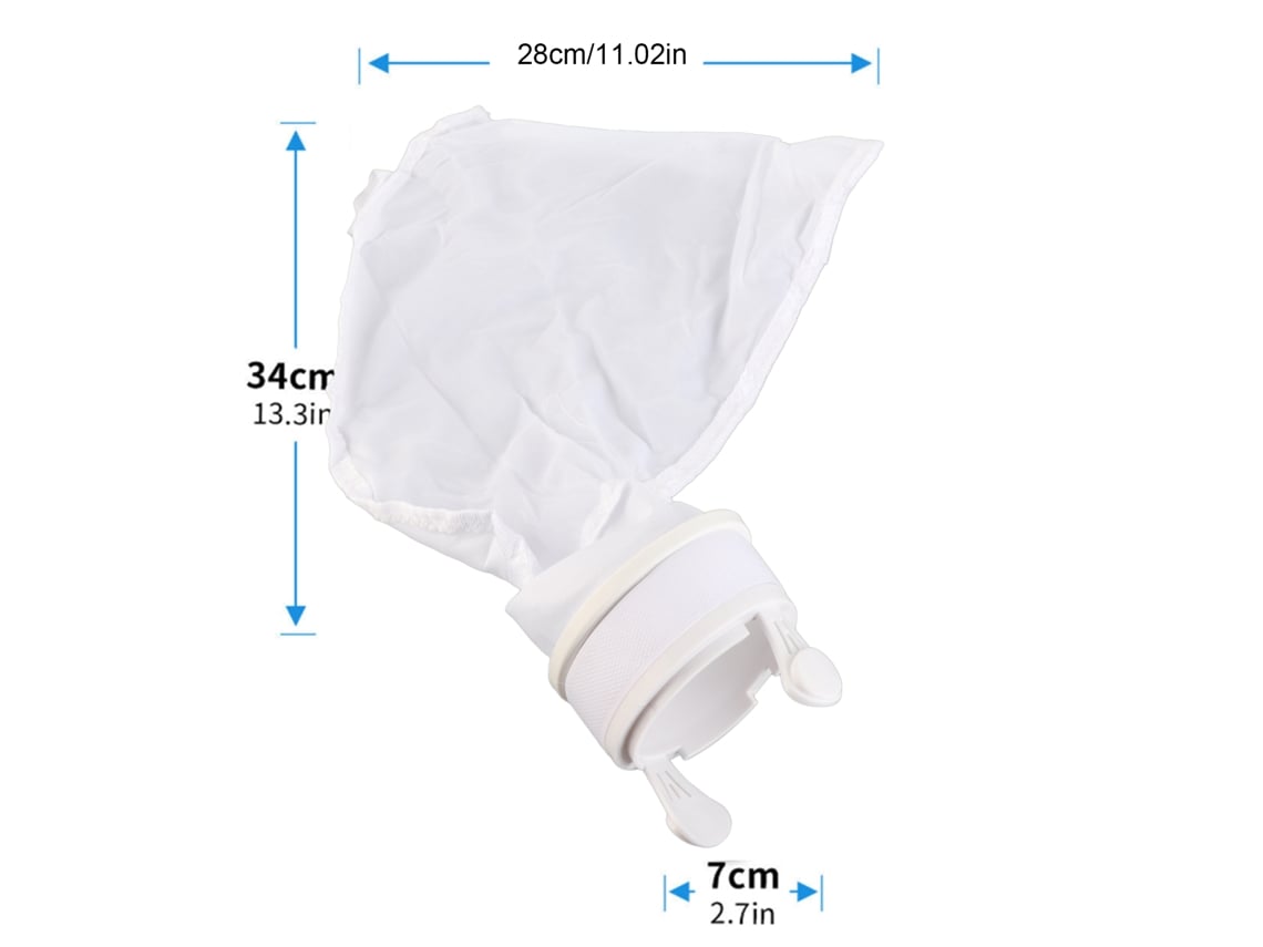 2 Bolsas De Filtro Para Aspiradora De Piscina Polaris 280 480 K13 K16, De Nailon Con Cremallera.