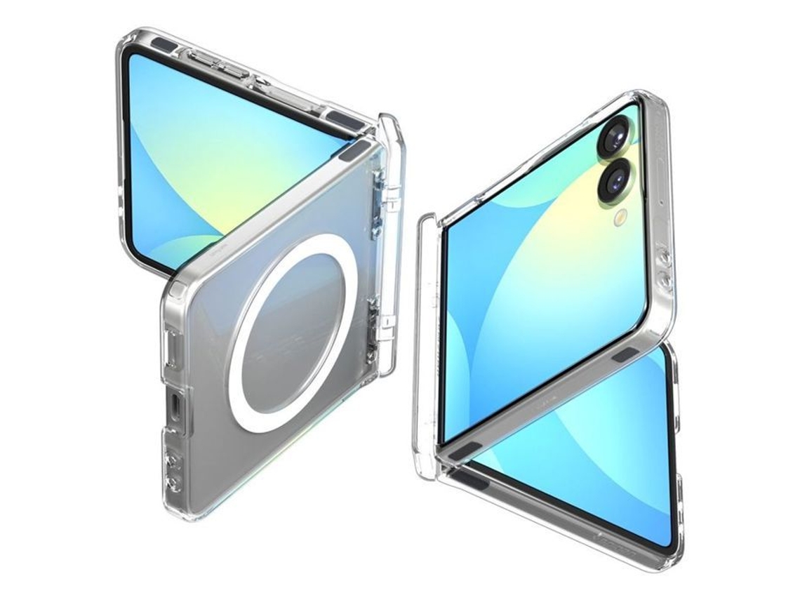 Funda Ultra Hybrid Pro Magsafe para Samsung Galaxy Z Flip7 transparente Spigen