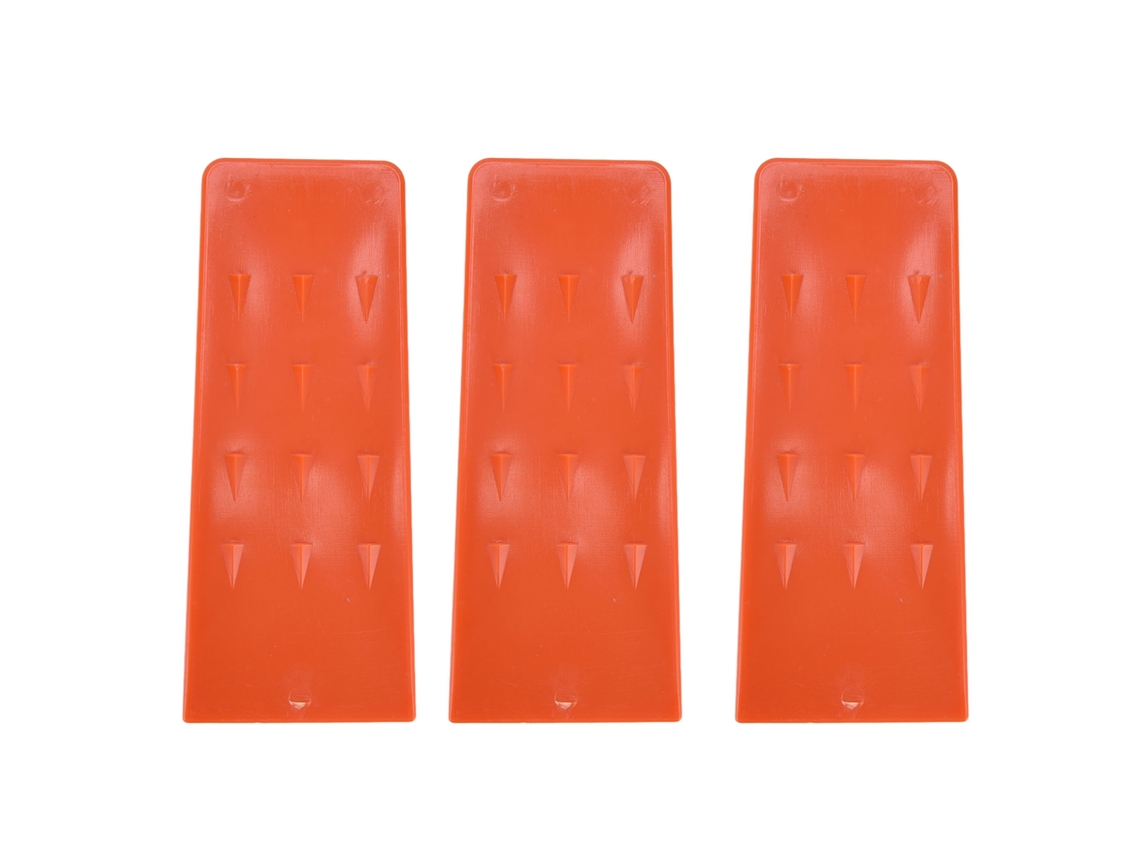 3 cuñas de corte de plástico seguras LAXISCREED de 8 pulgadas