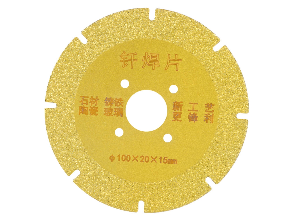 Disco de sierra circular de diamante de 100x20x15 mm para cortar cerámica, mármol y vidrio.