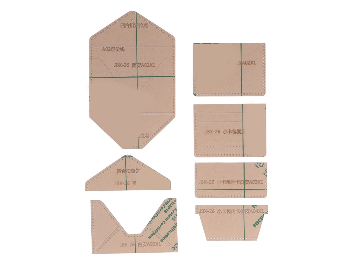 Plantilla Acrílica De 7 Piezas Para Empaques De Tarjetas Transparentes Diy - Precisa Para Regalos
