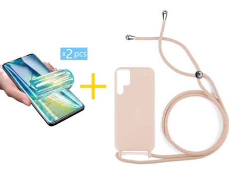 Carcasa + 2 Protectores de Pantalla para Samsung Galaxy S22 Ultra 5G ACCETEL Rosa Pastel