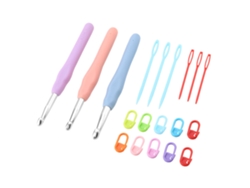 Agujas de crochet Crochet Delight de varios tamaños para tus manualidades, de aluminio ligero y duradero que garantiza un deslizamiento suave del hilo, juego de 19