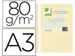 Papel de Cor Q Connect Din A3 80Gr Creme Embalagem de 500 Folhas