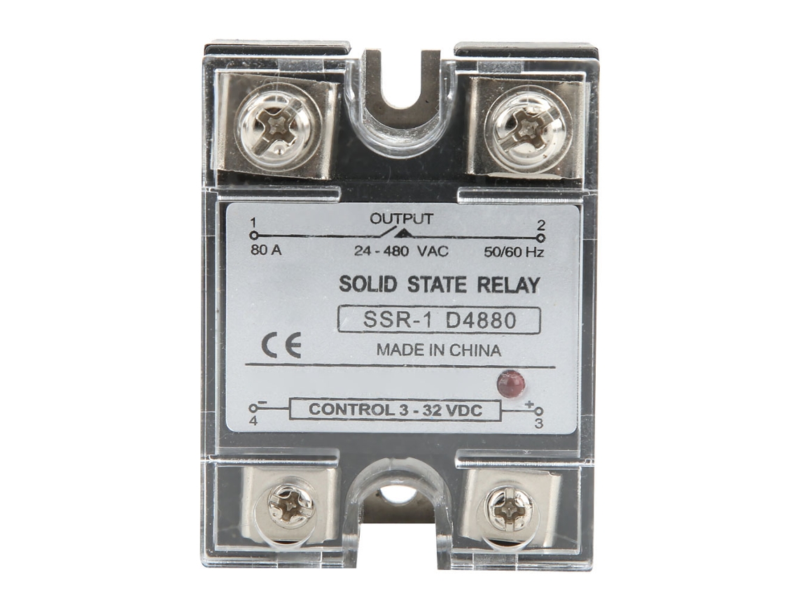 Módulo De Control De Relé De Estado Sólido Ssr-80-da Cc 3-32 V Cc Salida Ca 24-480 V Ca 80 A