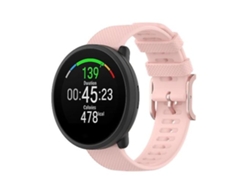 Pulsera para reloj Polar Dot de silicona texturizada, color rosa claro Chennnls