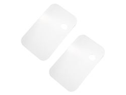 2 paletas rectangulares de pintura acrílica transparente fáciles de limpiar