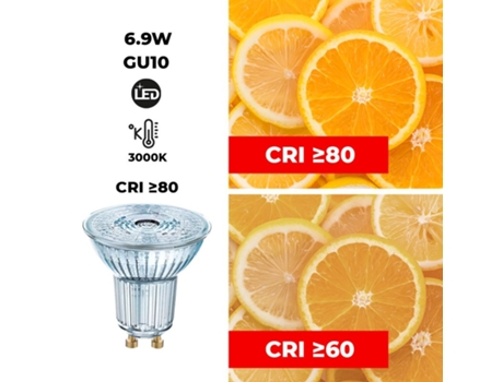 Valor LED LED PAR16 80 GU10 60º 6.9W 3000K