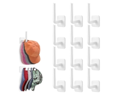Organizador de sombreros, perchero multiusos con adhesivo fuerte para montaje en pared, soporte para gorras