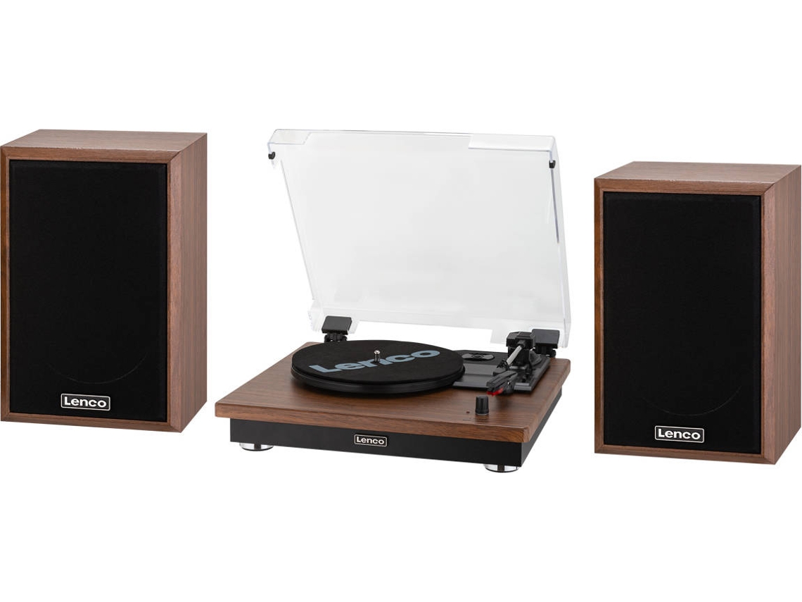 Tocadiscos Lenco Ls100 correa velocidad 33 13 45 78 – hifi con bluetooth 5.0 altavoz externo 2 x 10