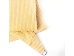 Toldo triangular beige UV 79x79x79 pulgadas