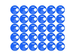 30 discos azules para la entrada de colmenas (sin marcar)