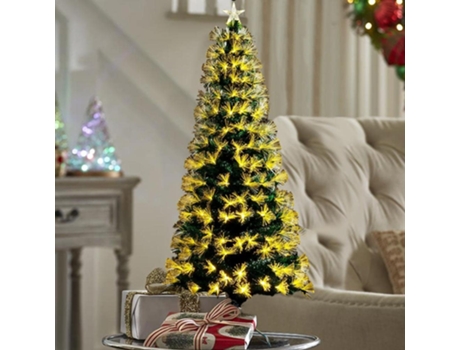 Árbol de Navidad con Luces Cálidos Dorado 60cm