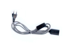 Cable LEDBOX E27 con Interruptor y Enchufe 2m