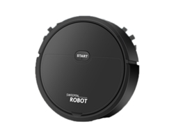 Robot Aspirador Usb Automático 3 En 1: Barre, Aspira Y Friega Para Apartamentos Pequeños - Negro