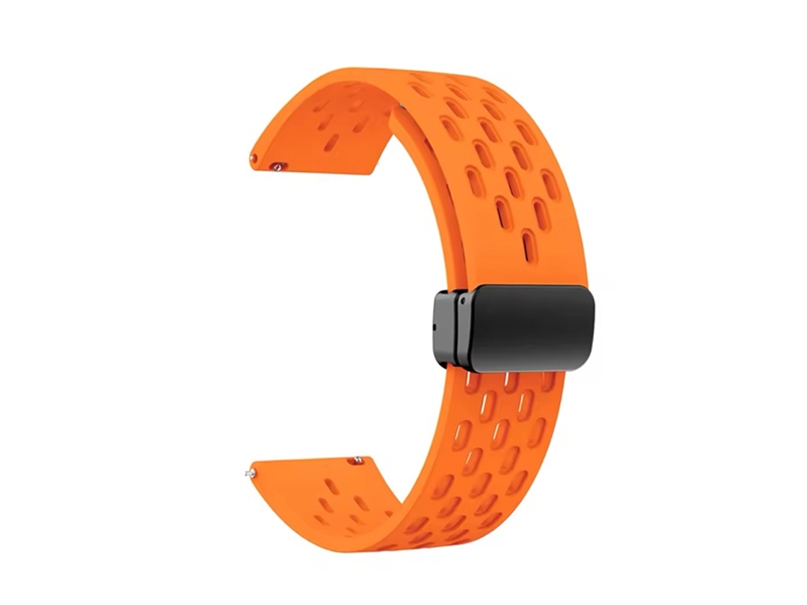 Correa Magnética De Silicona Transpirable Gift4me Para Oneplus Watch 4 - Naranja