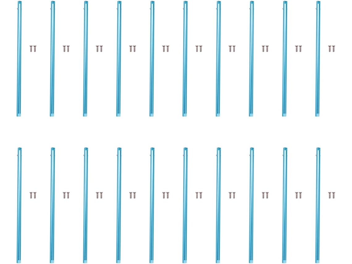 20 Ejes De Transmisión Centrales Para Coches De Juguete A949 A959 A969 A979 K929 Rc, Metal, Azul