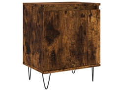 Maison Exclusive - Mesita De Noche Madera De Ingeniería Roble Ahumado 40x30x50 Cm