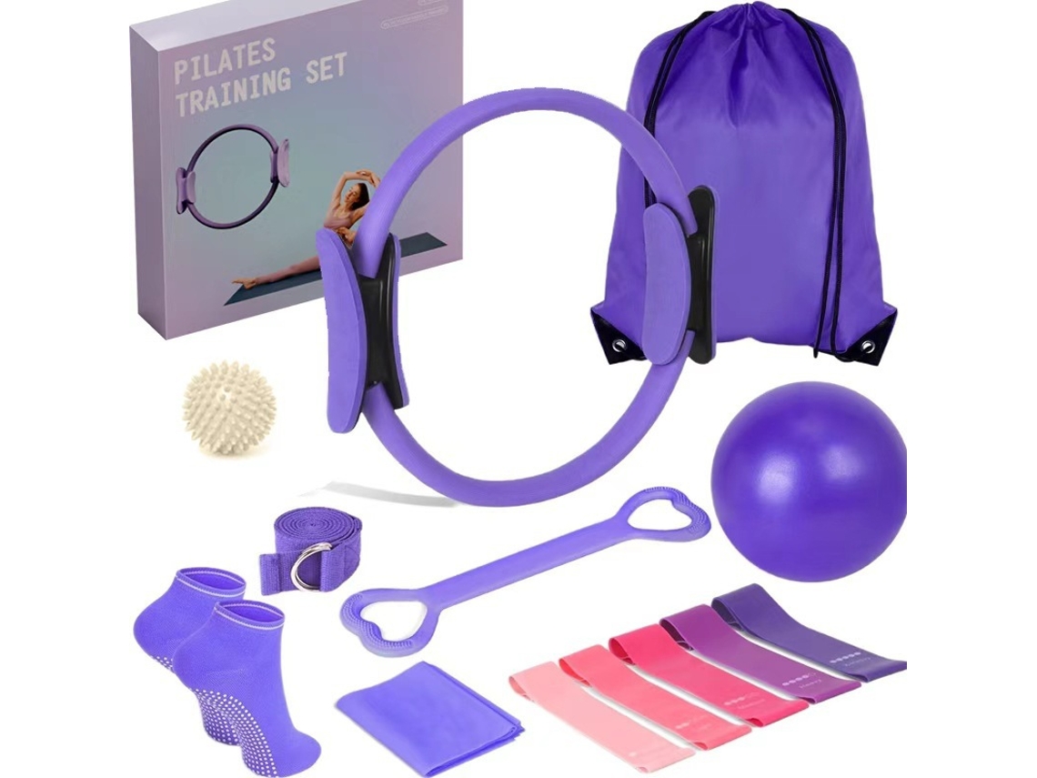 Set De Pilates De 8 Piezas Para Tonificar Y Adelgazar (Morado)  DIGITALLAB