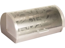 Panera de Mesa para Guardar Pan, Acero Inoxidable Transparente