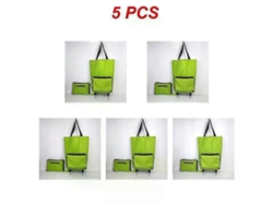 Bolsa de compras plegable, carrito con ruedas, organizador de verduras, portátil. GOKOCO