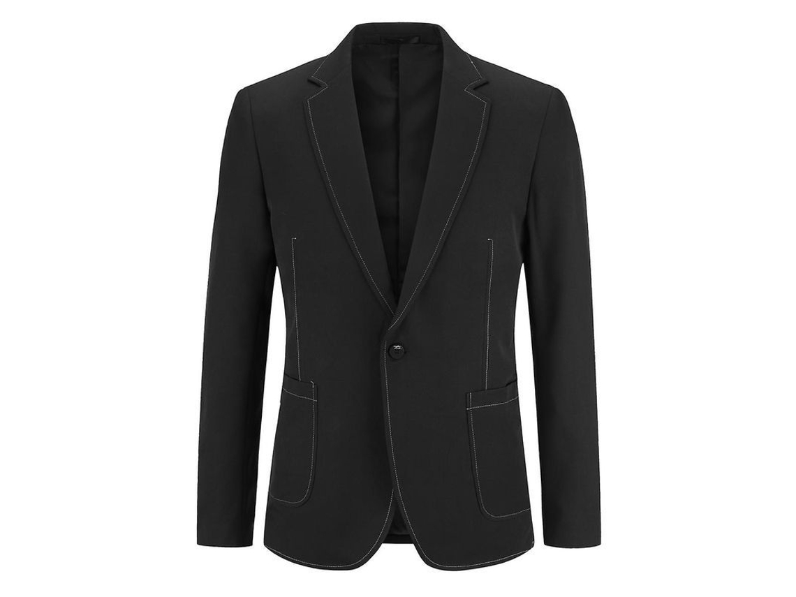 2026-chaqueta De Vestir Para Hombre Mystdiy Con Cuello De Pico Talla S-xl Tejido Pu Suave Antiarrugas Diseño Versátil