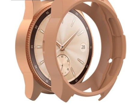 Carcasa de Reloj SLOWMOOSE de Silicona (Dorado 42 Mm)