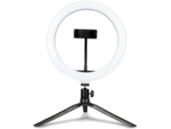Luz De Relleno Circular, Un Led, Soporte Triangular, Mesa Ajustable, Usb Y Transmisión De Luz Ambiental.