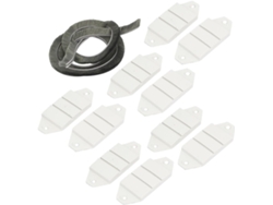 10 Piezas De 90 Mm X 36 8 Bloque De Plástico Cortavientos Para Ventanas Correderas Con Tira De Se...